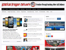 Tablet Screenshot of americanpreppersnetwork.com